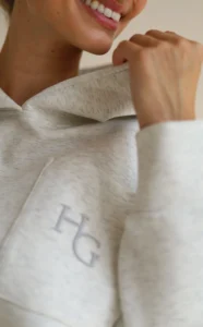 House of Gravity Gravity Hoodie HG-734-2604-1103 Light Stone Melange gemêleerde licht zandkleurige dames hoodie