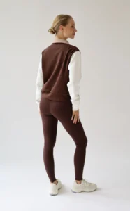 House of Gravity Tailored Bomber Jacket HG-736-2604-4224 Brown White Sand gestreept dames bomberjack
