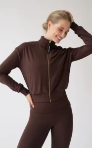 House of Gravity Jacket Cacao Brown HG-201-2504-4201 soepel bruin dames sportvest