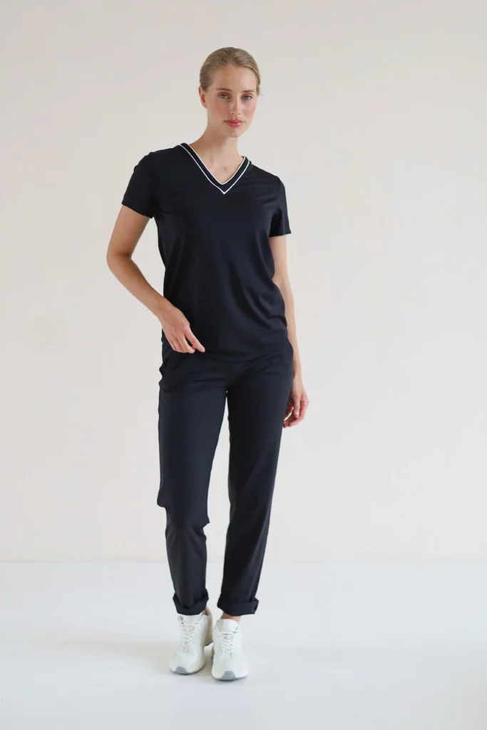 House of Gravity Performance Chino HG-617-2604-1000 Black Sapphire stijlvolle en elastische dames chino