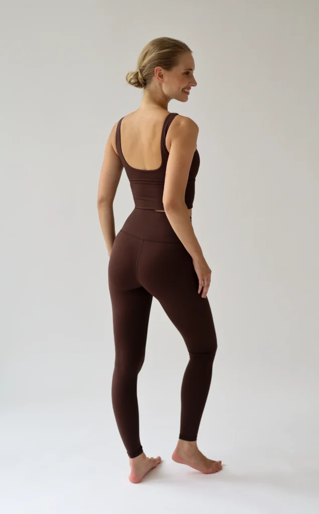House of Gravity Signature Leggings HG-5002504-4201 Cacao Brown luxe bruine dames sportlegging
