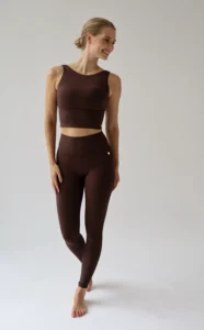 House of Gravity Signature Leggings HG-5002504-4201 Cacao Brown luxe bruine dames sportlegging