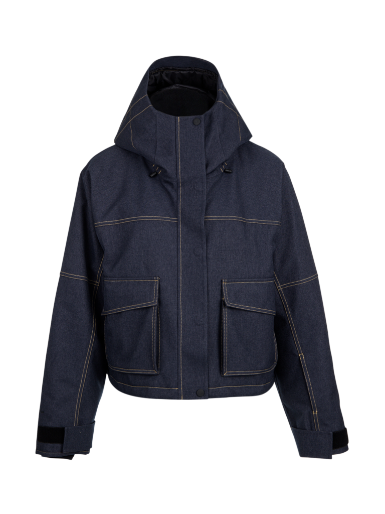 Brunotti lima denim women snow jacket 2622200135 7027 denim dames ski jas spijkerlook