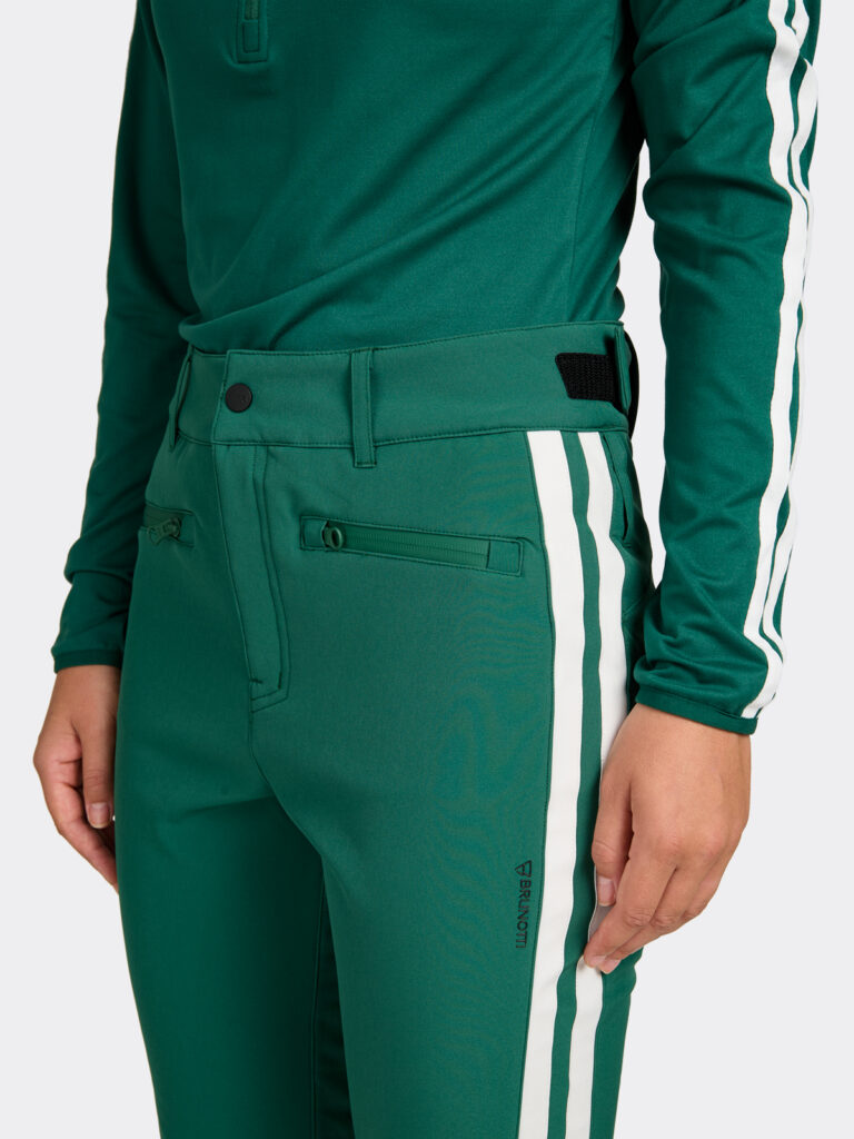 Brunotti lenny women softshell pants 2622220153 6991 hunter green dames skibroek softshell donkergroen