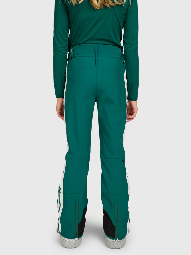 Brunotti lennys girls softshell pants 2624220215 6991 hunter green meiden skibroek softshell donkergroen