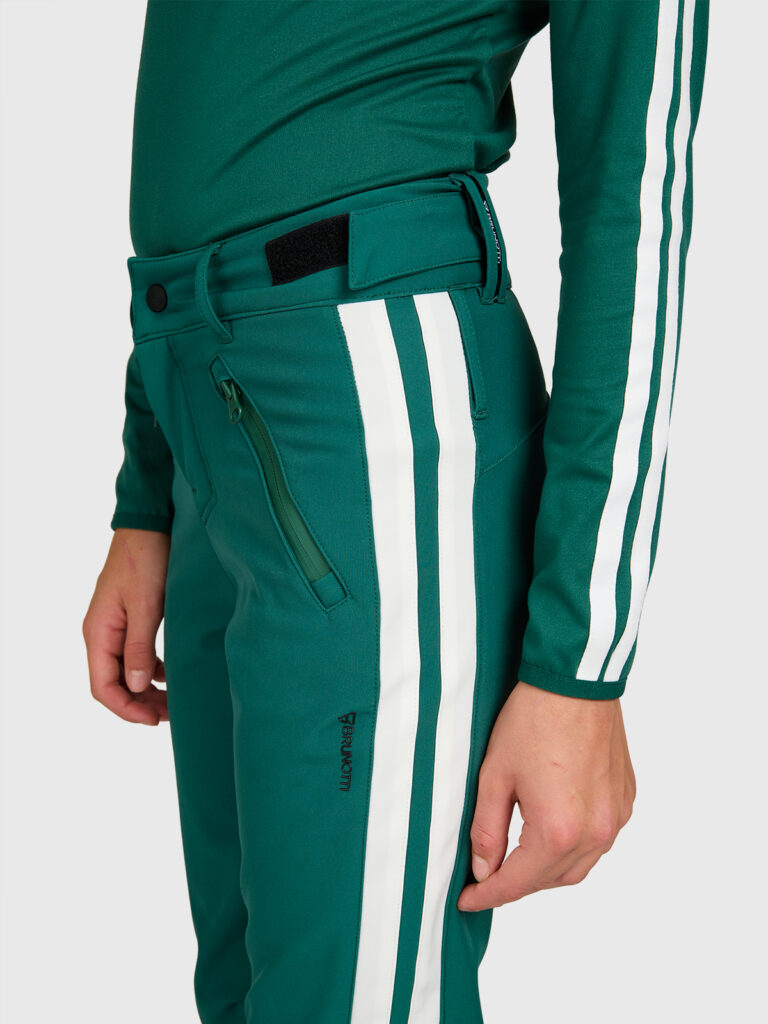 Brunotti lennys girls softshell pants 2624220215 6991 hunter green meiden skibroek softshell donkergroen
