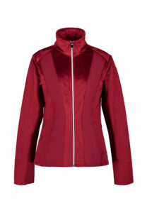 Luhta jacklin 232202 341 l kleur 670 bordeaux vest dames fleece jas outdoor midlayer