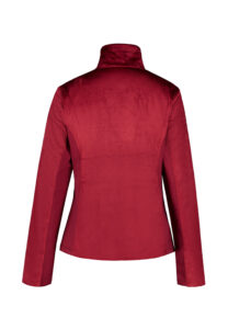 Luhta jacklin 232202 341 l kleur 670 bordeaux vest dames fleece jas outdoor midlayer