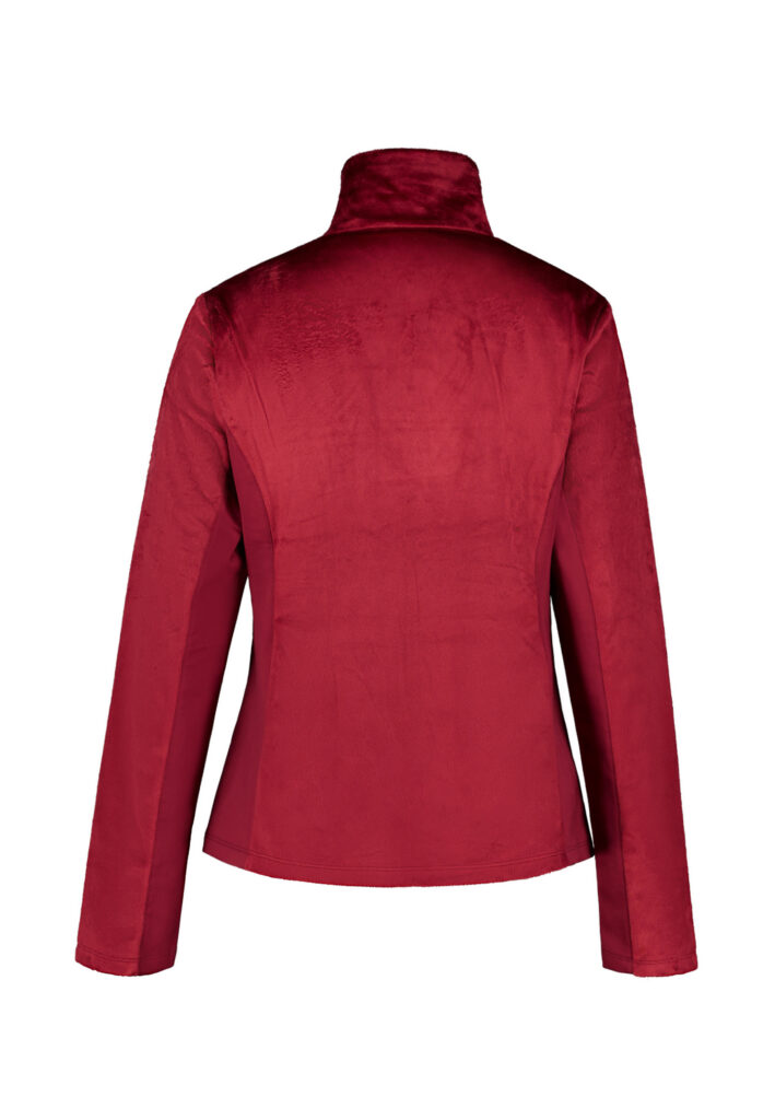 Luhta jacklin 232202 341 l kleur 670 bordeaux vest dames fleece jas outdoor midlayer