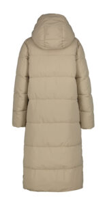 Luhta heinis dames winter jas 232440367l kleur 031 cement beige grijs winterjas outdoor jack