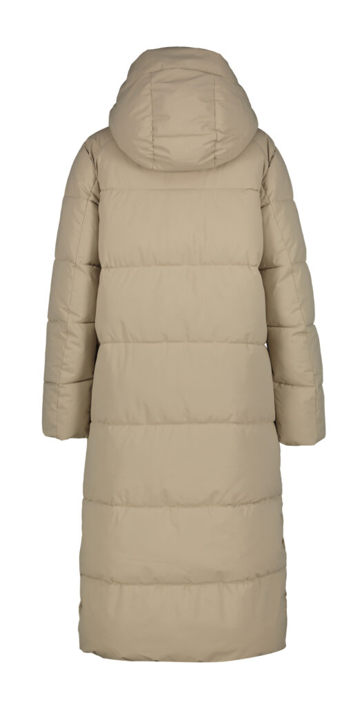 Luhta heinis dames winter jas 232440367l kleur 031 cement beige grijs winterjas outdoor jack