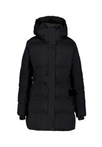 Luhta asiala 232452367l kleur 990 zwart dames winterjas outdoor jack
