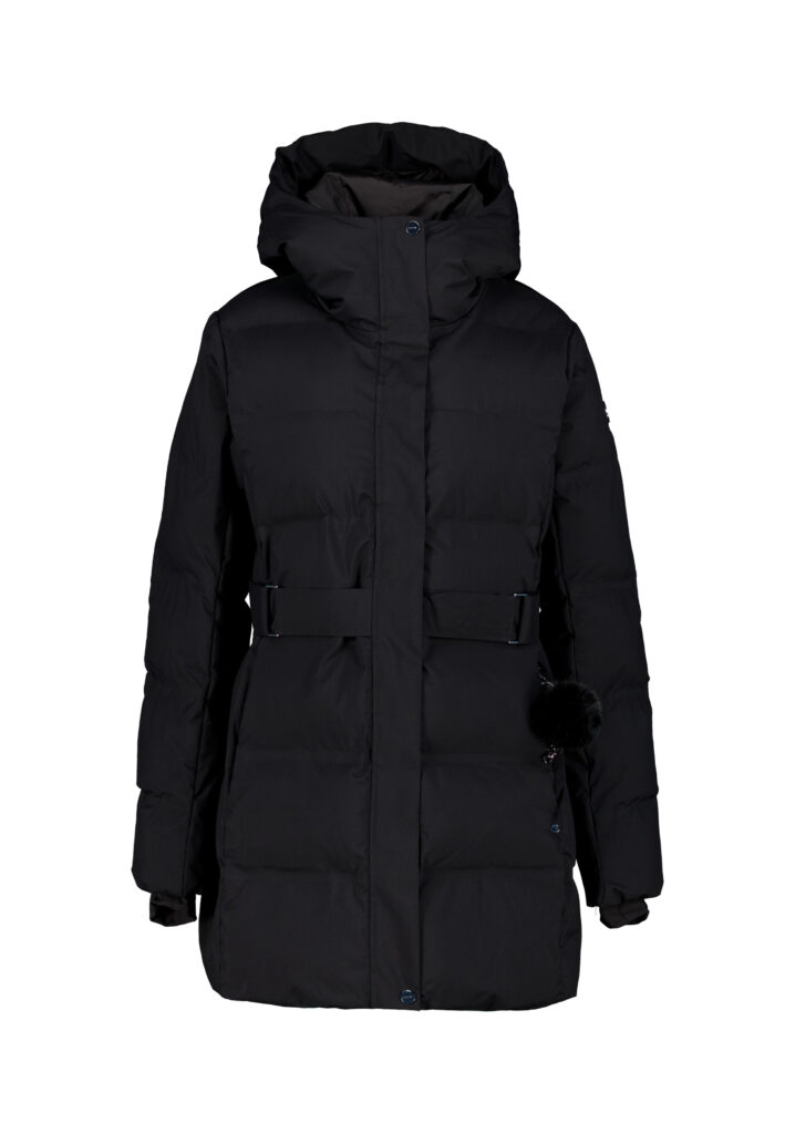 Luhta asiala 232452367l kleur 990 zwart dames winterjas outdoor jack
