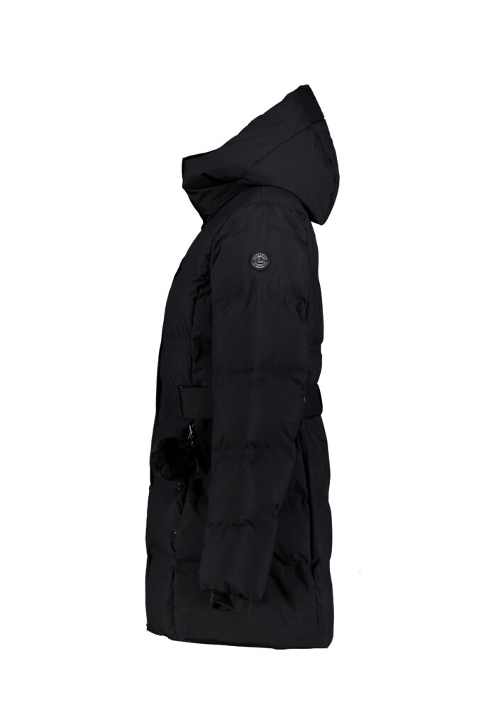 Luhta asiala 232452367l kleur 990 zwart dames winterjas outdoor jack