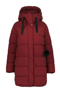 Luhta halla jas dames 232462367l kleur 670 bordeaux winterjas outdoor jack