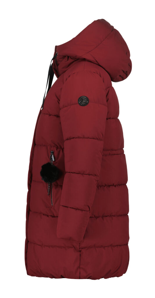 Luhta halla jas dames 232462367l kleur 670 bordeaux winterjas outdoor jack