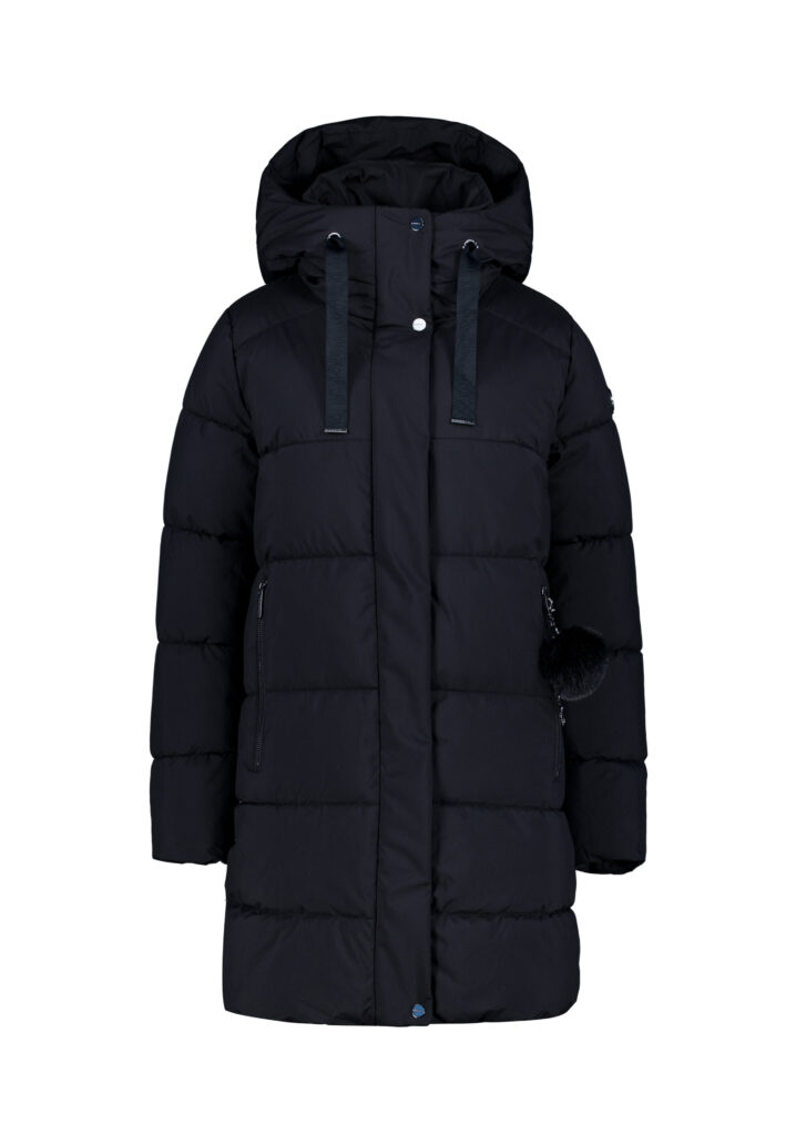 Luhta halla jas dames 232462367l kleur 990 zwart winterjas outdoor jack
