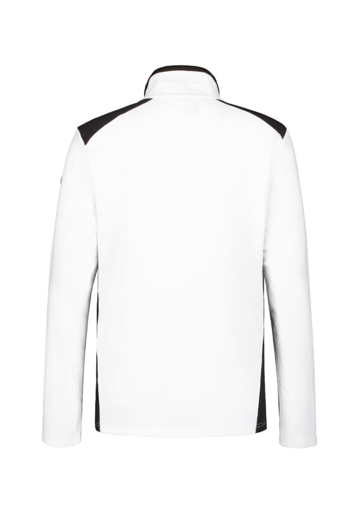 Luhta Kodannotko 232561677L-010 witte heren ski-pully met opstaande kraag en rits