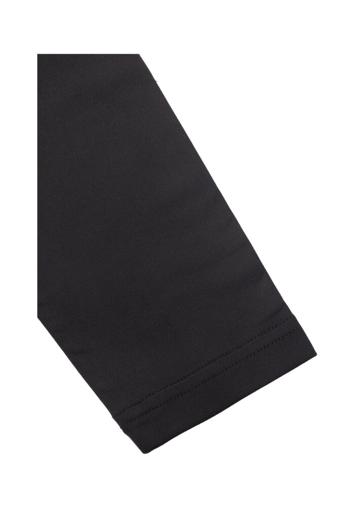 Luhta Kodannotko 232561677L-990 zwarte heren ski-pully met opstaande kraag en rits