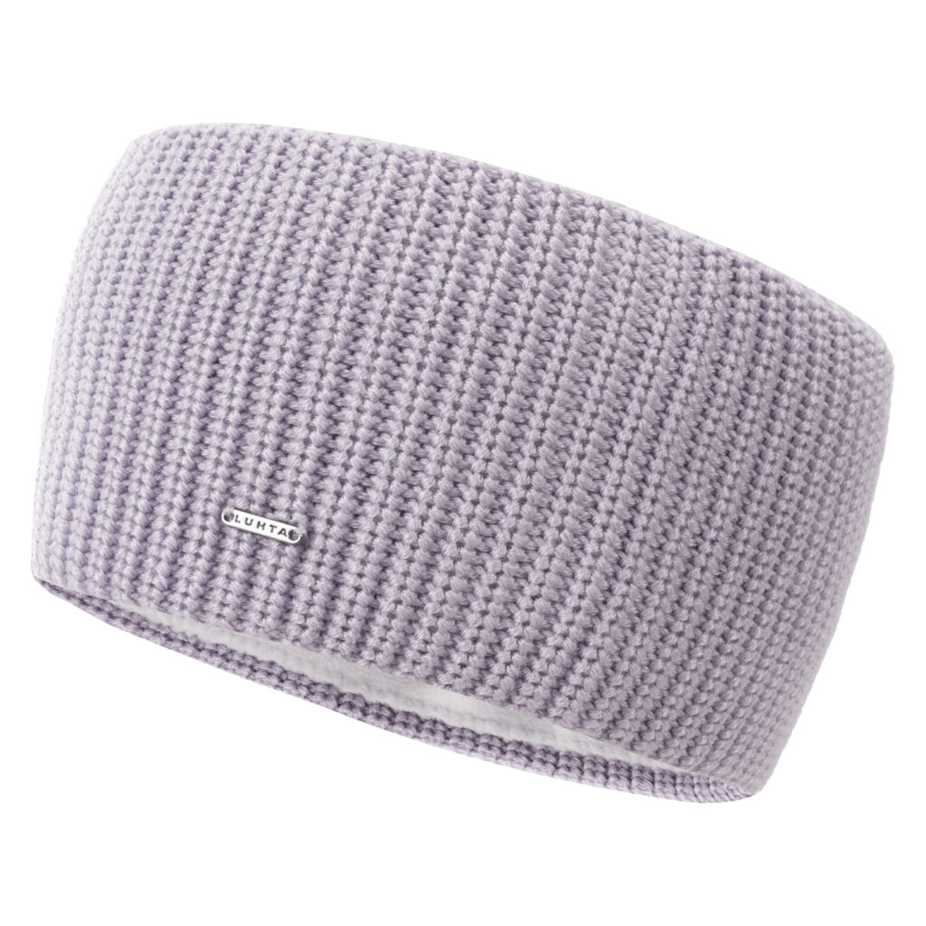 Luhta 232616300l 710 nummi headband lilac dames hoofdband lila fleece voering