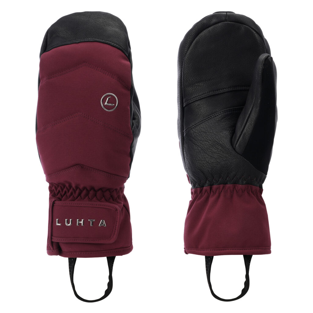 Luhta 232651839l2 670 narva dames want bordeaux red warm gevoerde wanten bordeauxrood