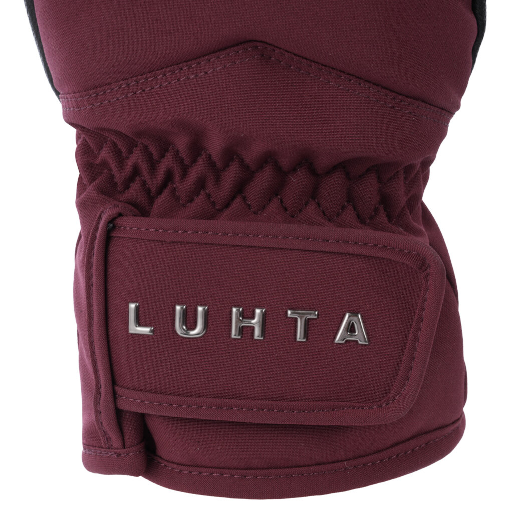 Luhta 232651839l2 670 narva dames want bordeaux red warm gevoerde wanten bordeauxrood