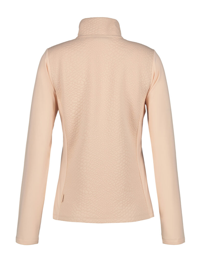 Luhta 254965617l 603 evansdale dames ski pully pink poederroze midlayer halvezip
