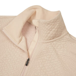 Luhta 254965617l 603 evansdale dames ski pully pink poederroze midlayer halvezip