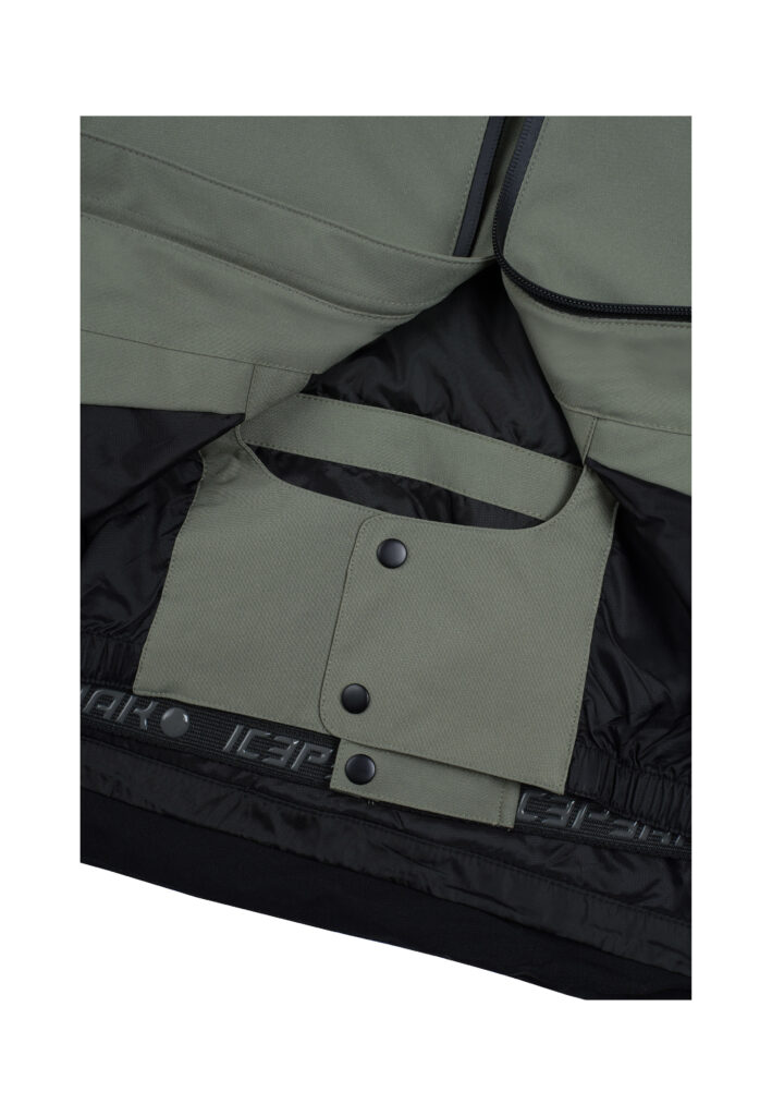 Icepeak 256120505i 519 farwell heren ski jas lichtgroen zwart waterdicht ademend