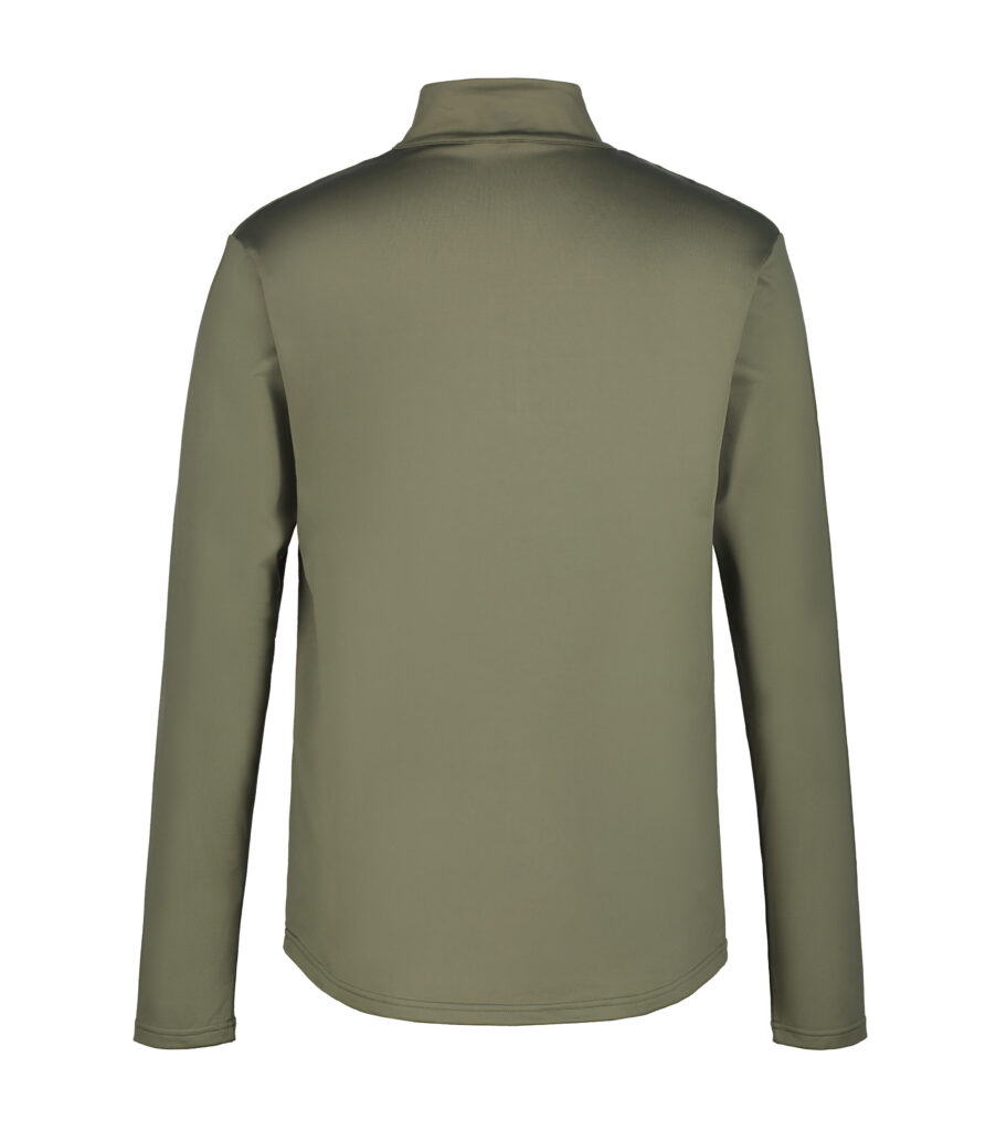 Icepeak 257712584l 519 felsberg heren ski pully olijfgroen midlayer halvezip