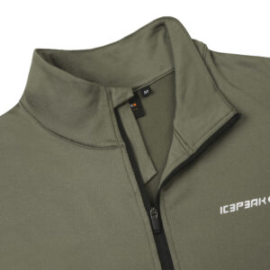 Icepeak 257712584l 519 felsberg heren ski pully olijfgroen midlayer halvezip
