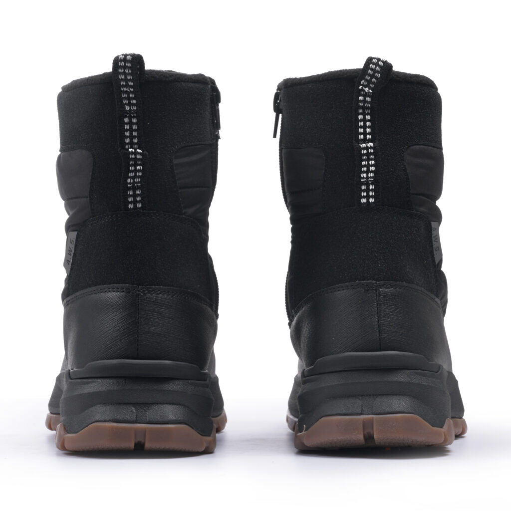 Icepeak Almelo MR 278270100I 990 Black zwarte heren snowboot met warme voering en profielzool