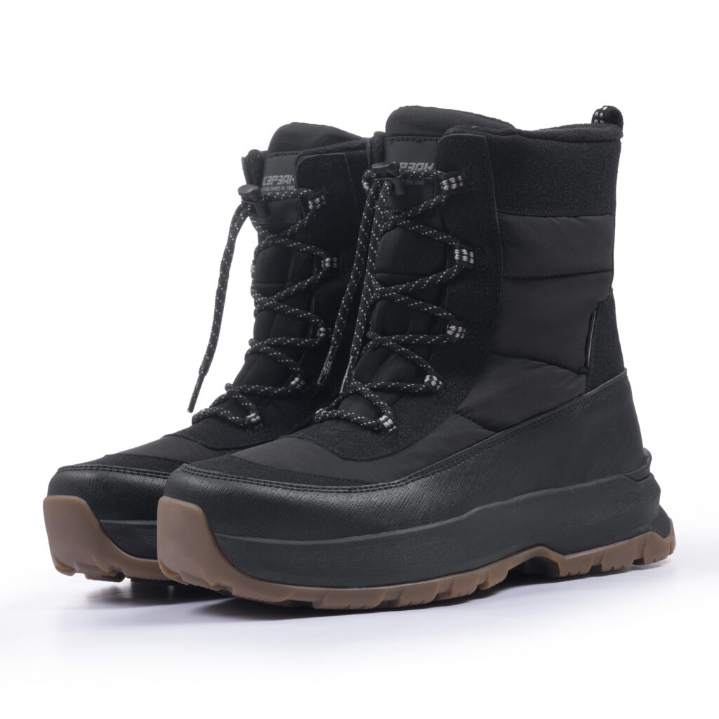 Icepeak Almelo MR 278270100I 990 Black zwarte heren snowboot met warme voering en profielzool