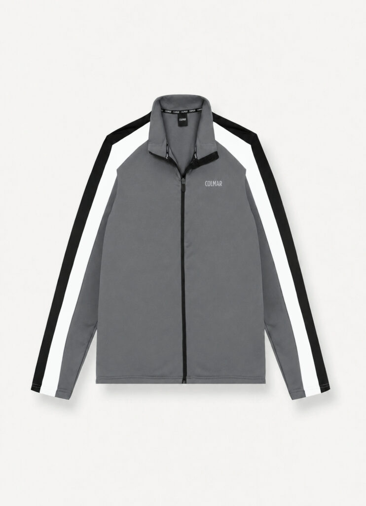 Colmar fullzip three-colored stretch fleece 830000001 5WU 506 darksteel black white heren ski-vest