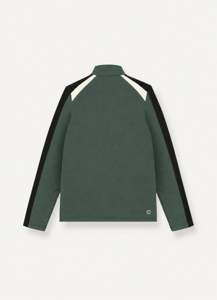 Colmar fullzip three-colored stretch fleece 830000001 5WU 784 huntergreen black white heren ski-vest