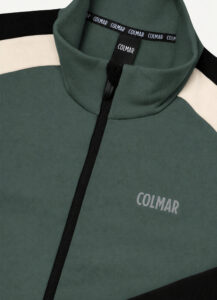 Colmar fullzip three-colored stretch fleece 830000001 5WU 784 huntergreen black white heren ski-vest