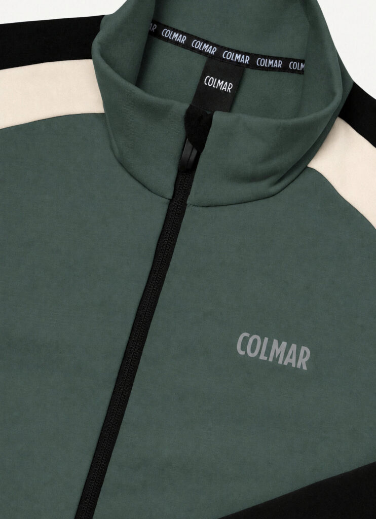 Colmar fullzip three-colored stretch fleece 830000001 5WU 784 huntergreen black white heren ski-vest