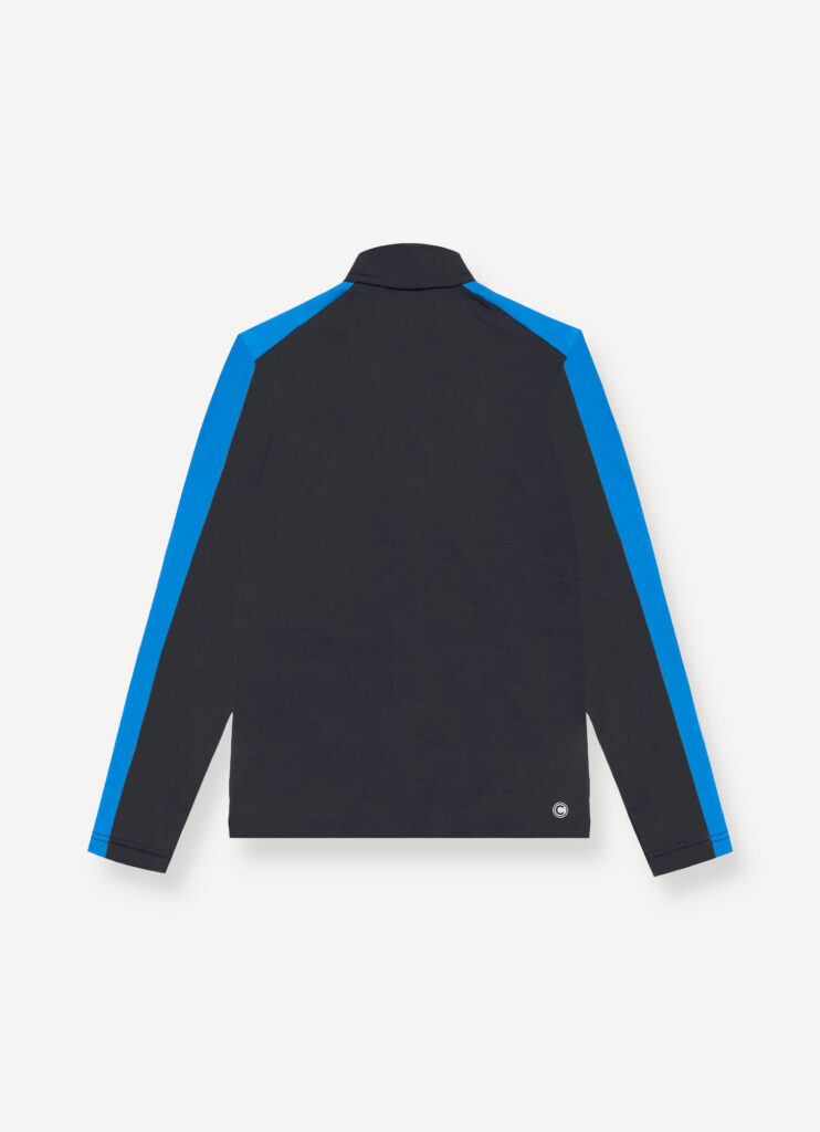 Colmar fullzip three-colored stretch fleece 830000001 5WU 99 black digitalblue dune heren ski-vest
