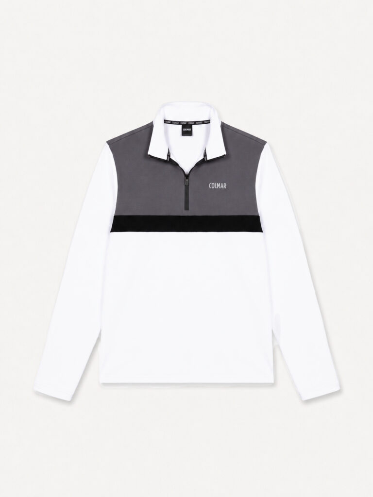 Colmar thermal stretch ski jersey 830000002 5WU 01 white darksteel black heren ski-pully
