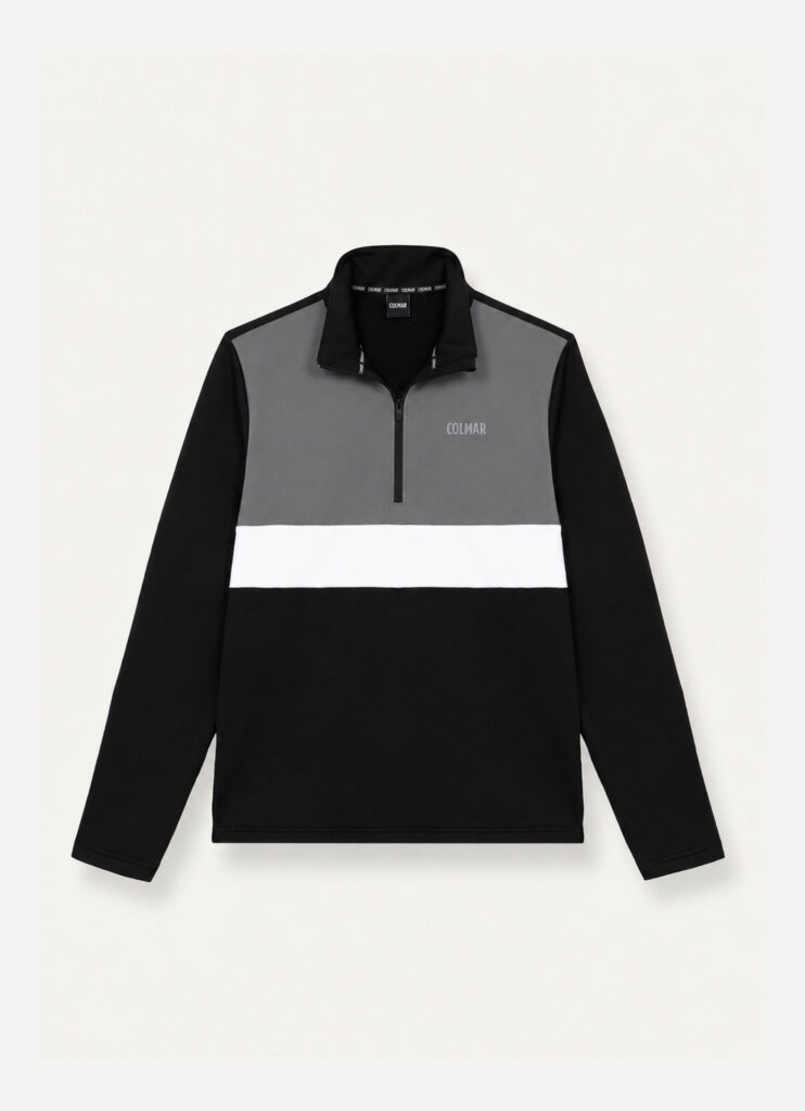 Colmar thermal stretch ski jersey 830000002 5WU 99 black darksteel white heren ski-pully