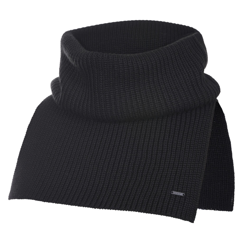 Luhta 232615300l 990 niiasto black dames gebreide kol nekwarmer zwart