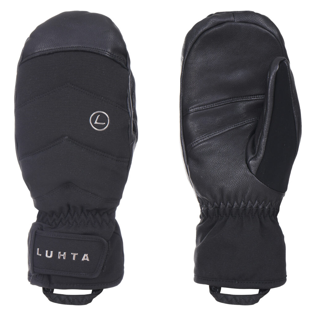 Luhta 232651839l2 990 narva dames want black warm gevoerde wanten zwart