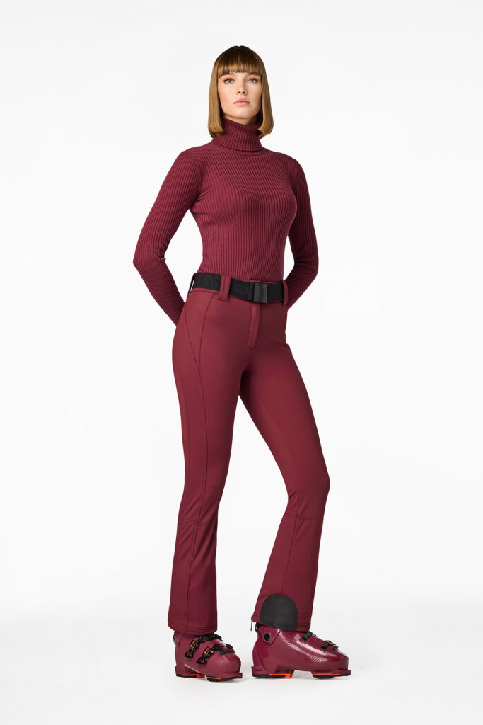 Goldbergh gb00170264 4748 pippa dames skibroek vino rosso diep rood stretch slim fit