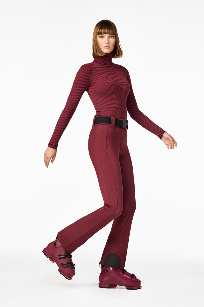Goldbergh gb00170264 4748 pippa dames skibroek vino rosso diep rood stretch slim fit