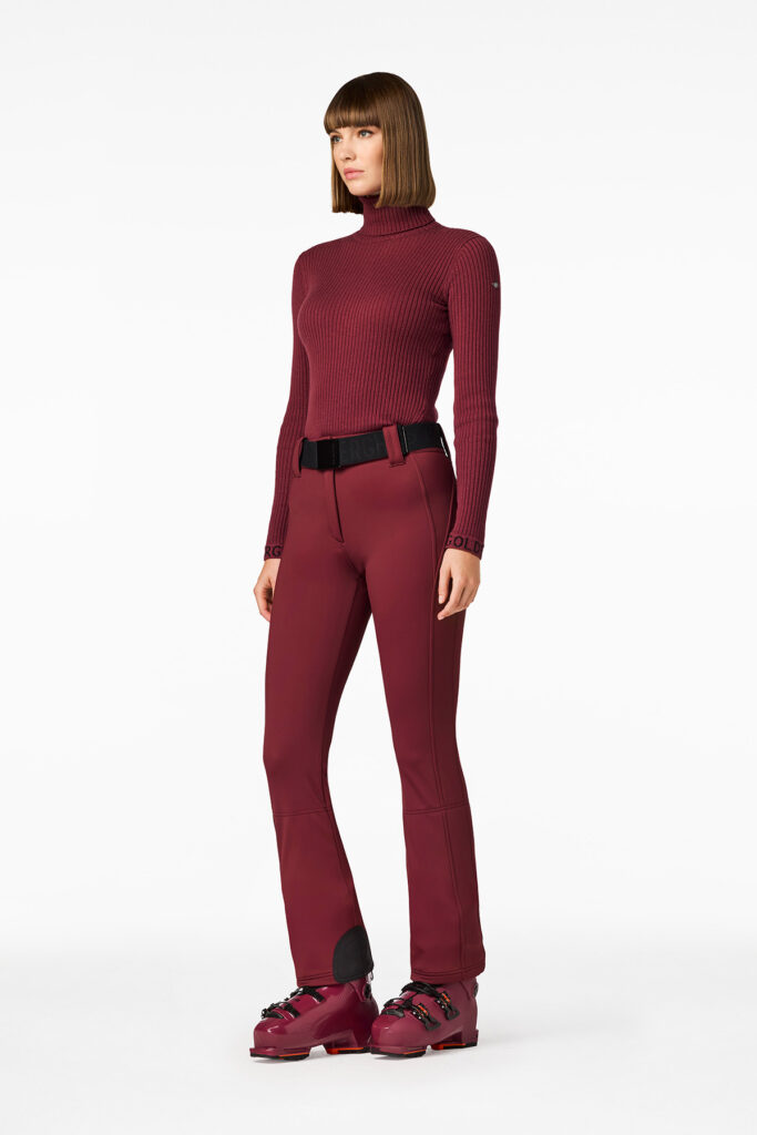 Goldbergh gb00170264 4748 pippa dames skibroek vino rosso diep rood stretch slim fit