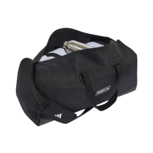 adidas 3S Duffelbag Medium KG9570 Black zwarte middelgrote sporttas met drie witte strepen