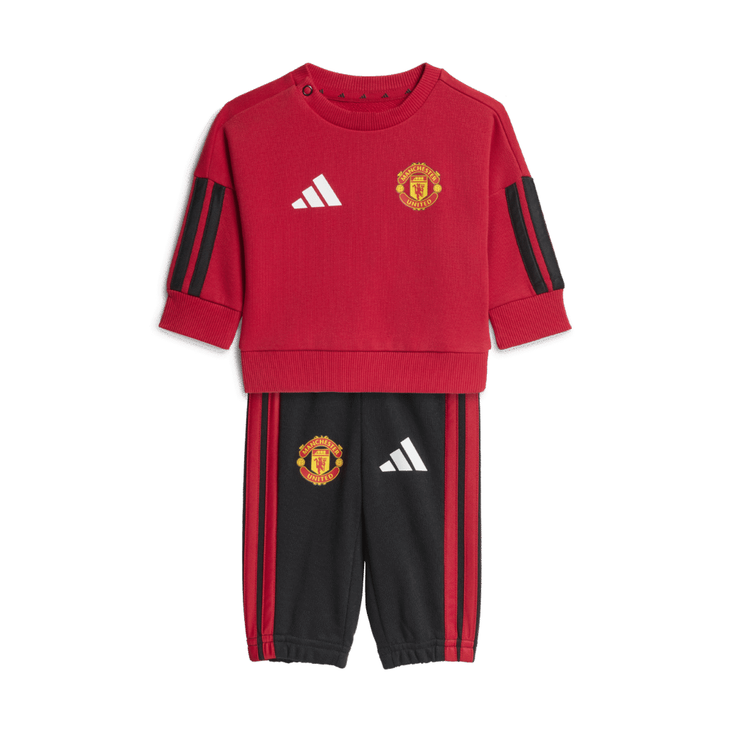 Adidas KH4789 Manchester United babytrainingspak set rood zwart baby
