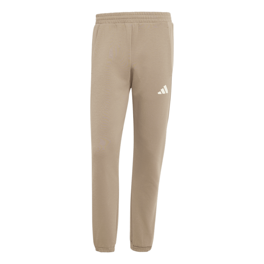adidas M Sta sl pt KY6985 khasix khaki heren trainingsbroek met ivoren strepen