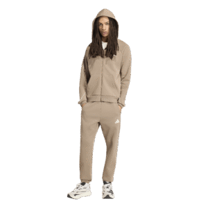 adidas M Sta sl pt KY6985 khasix khaki heren trainingsbroek met ivoren strepen