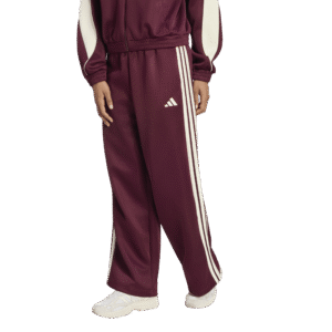 adidas W Stadium Track Pant KY8168 Maroon Ivory bordeauxrode dames trainingsbroek met ivoren accenten